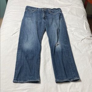 Lucky Brand - 329 Classic Straight jeans - Distressed Blue - 34 x 32